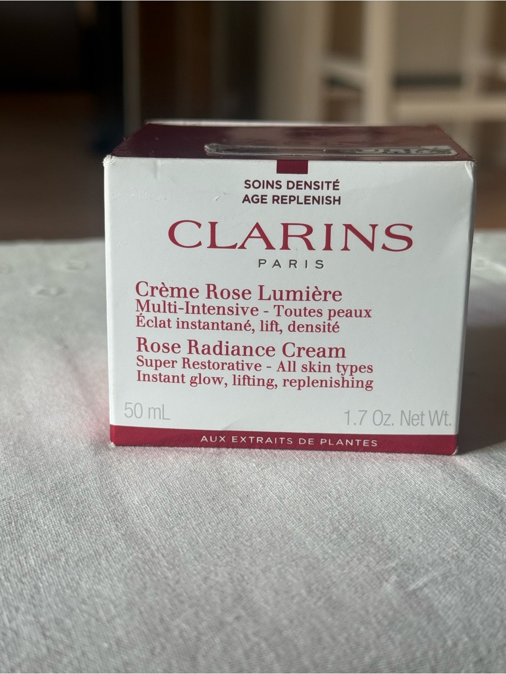 Clarins Super Restorative Rose Radiance Cream 1.7 oz New in Box